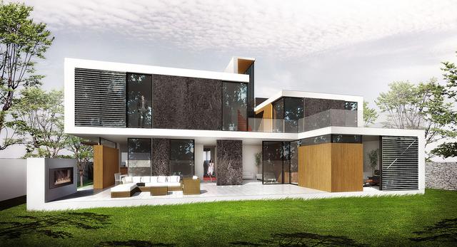 Architektura niczym z Jamesa Bonda. Projekt domu jednorodzinnego Skyfall autorstwa  BXBstudio