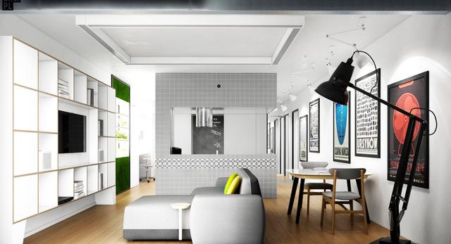 Architektura wnętrz. Szare wnętrze projektu 81.WAW.PL. Jak oswoić szarości w mieszkaniu?