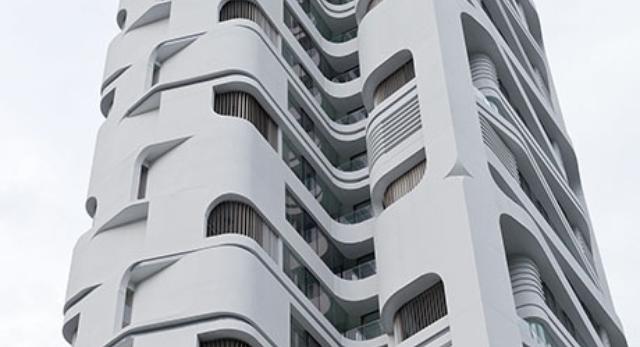 Jak zaznaczają architekci, zrealizowany projekt jest nowym typem wieży mieszkalnej zlokalizowanej w Singapurze