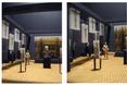 Co więcej dla lepszego wyeksponowania dzieł dobrano stonowane i ciemne kolory wnętrza, pamiętając jednocześnie o jak najlepszym oświetleniu muzealiów