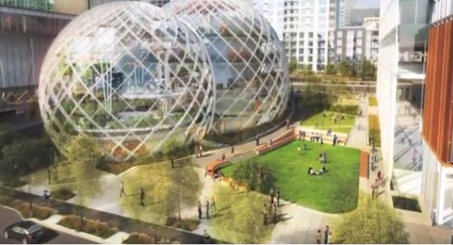 Niesamowity projekt siedziby firmy Amazon w Seatle