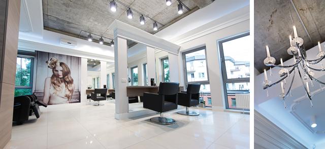 Aranżacja wnętrza salonu fryzjersko-kosmetycznego w Otwocku