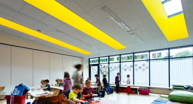 Architektura wnętrz Centrum Edukacji i Sportu: sala dla najmłodszych 