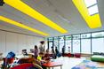 Architektura wnętrz Centrum Edukacji i Sportu: sala dla najmłodszych 