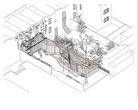 Szkic 3D domu Tree House autorstwa a6 architects