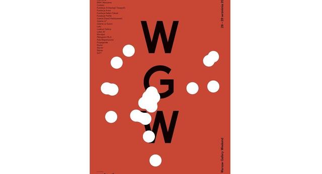Plakat promujący 4. edycję Warsaw Gallery Weekend. Już w piątek, 26 września 1014