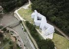 Muzeum sztuki malarskiej Changa Ucchina w Korei.  Dobitna bryła w subtelnym wydaniu