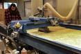 Maszyna CNC router, dzięki której powstał niemal cały obiekt - bryła Fabhous w miejscowości Næstved w Danii  autor: Morten Bülow; Genetic Design