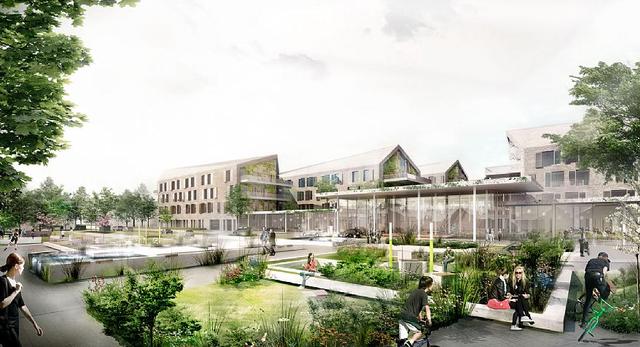 Koncepcja konkursowa szpitala w Kopenhadze autorstwa C.F. Møller Architects