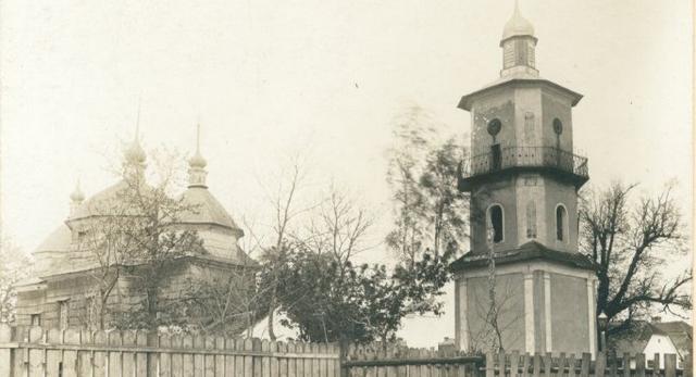 Bryła dzwonnicy przy cerkwi św. Jana w Gródku Jagiellońskim, ok. 1912