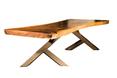 Stół z litego mahoniowego drewna i nóg stalowych - nowy produkt w kolekcji Nizio Interior