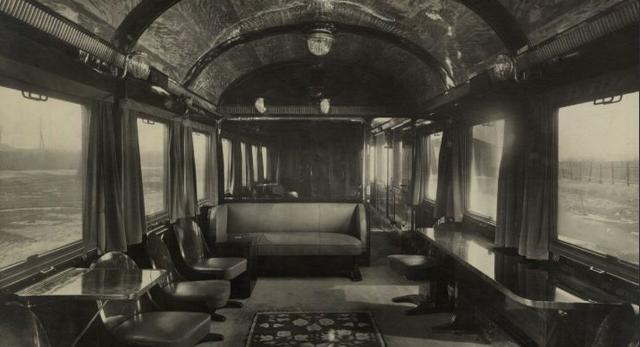 Architektura wnętrz wagonu z lat 30. XX wieku