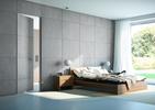 Architektura wnętrz: drzwi pokryte corianem albo betonem architektonicznym 