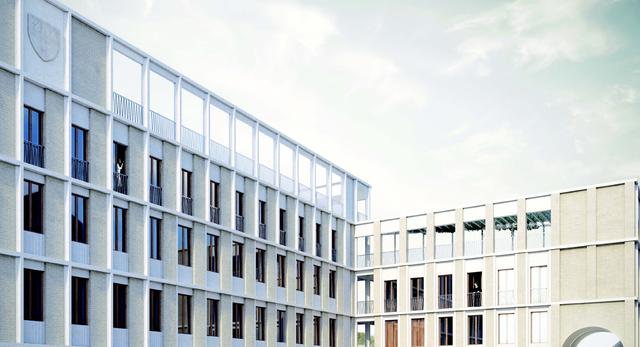 Biała bryła nowego budynku, kolegium św. Hildy, Oksford. Konkurs architektoniczny