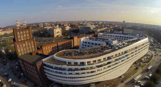 OVO Wrocław, początek 2016 roku. Budowa bloba prawie zakończona