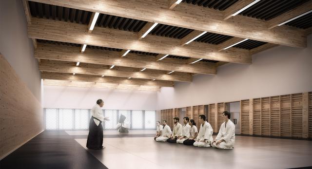 Architektura wnętrz przyszłego centrum sportowego UAM