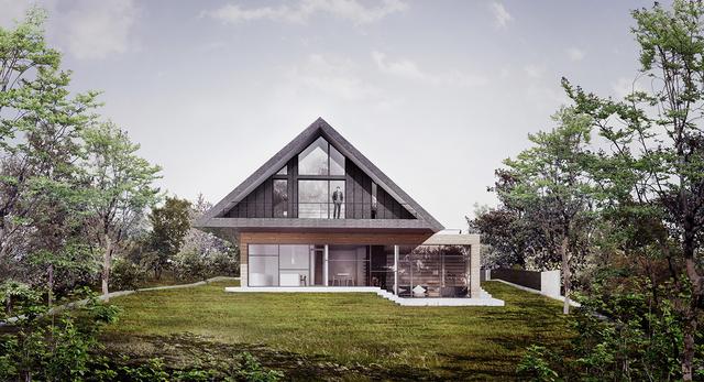 Projekt domu podcieniowego pod Krakowem
