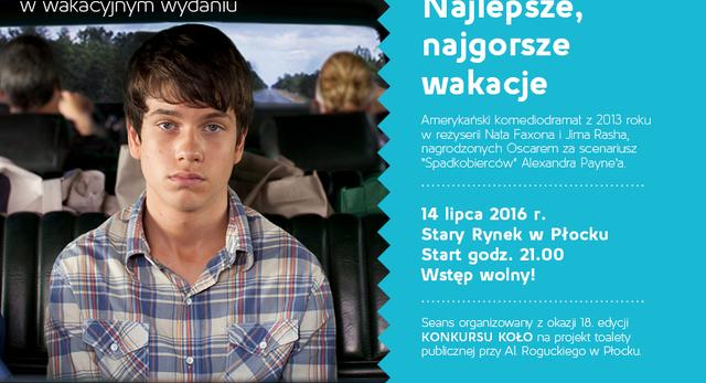 Kino plenerowe w Płocku. Najlepsze najgorsze wakacje