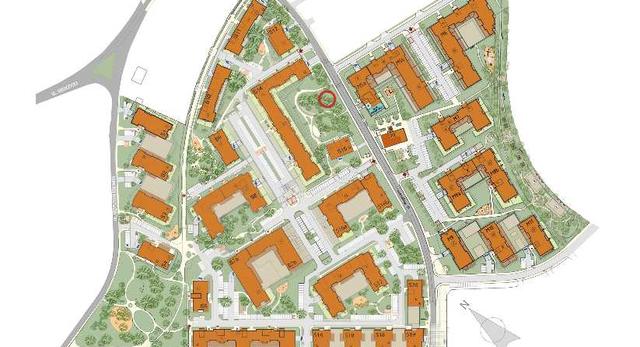 Plan osiedla Olimpia Port we Wrocławiu