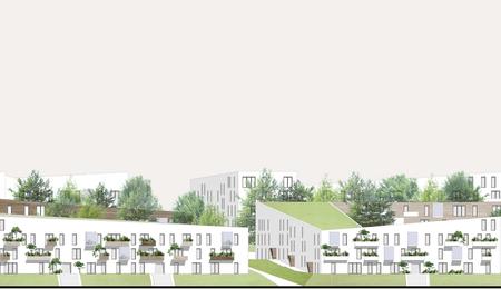 Projekt studencki - osiedle mieszkaniowe w Kobierzynie, Kraków