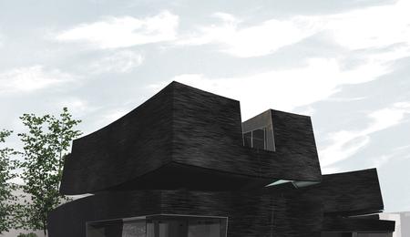 Projekt studencki - dom jednorodzinny 'coal house'