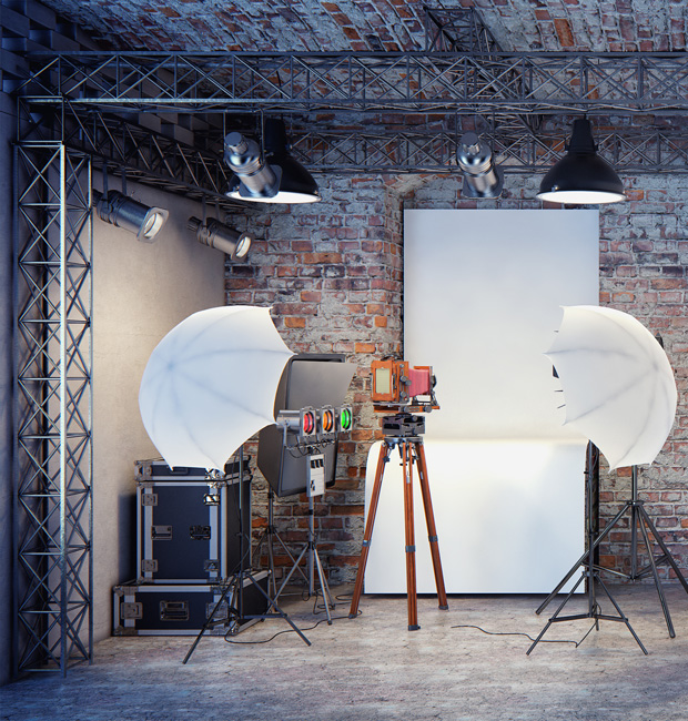 Małe mieszkanie? Raczej nie, ale miniaturowe studio fotograficzne zmieści sie w lofcie Nowej Papierni