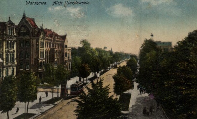 Aleje Ujzadowskie w Warszawie, ok. 1925